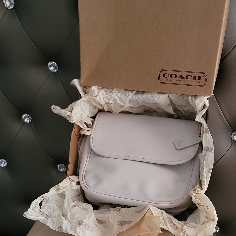 Coach White Crossbody Bag #FS4110